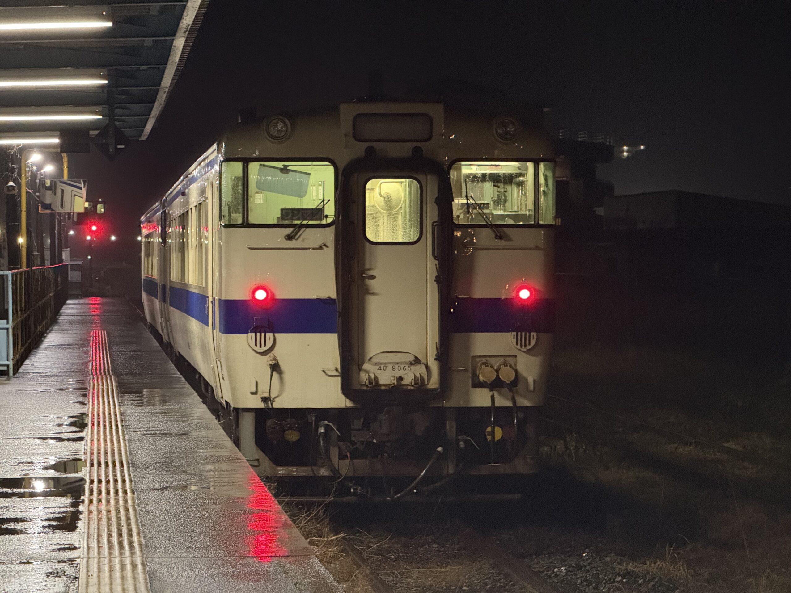 キハ40 8069 8065 志布志駅 2両編成 雨 日南線