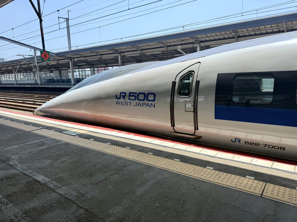三原駅 500系こだま948号 先頭車 ホームから撮影